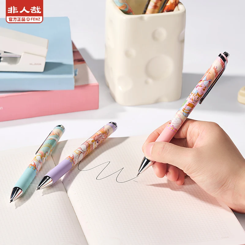 ปากกาเจลลายสัตว์น่ารัก ของแท้ มีสินค้าในสต็อก ปากกาเขียนสี 0.5 มม. หมึกดำ สำหรับนักเรียน ของขวัญเด็ก คอสเพลย์