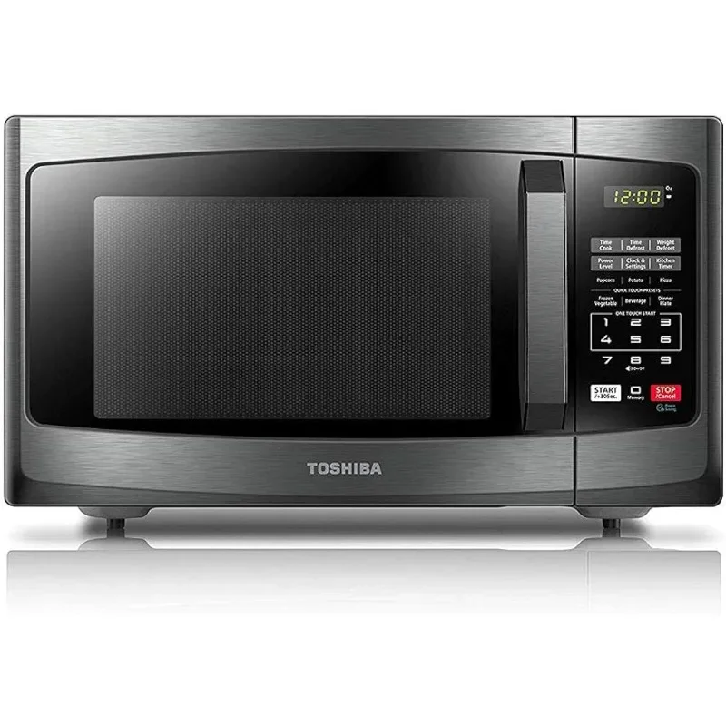 HAOYUNMA 0.9 Cu Ft 900W Countertop Microwave, 10.6'' Turntable, 6 Menus, Mute, ECO Mode, Child Lock