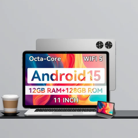 SVITOO 11-inch 2025 Tablet Android 15 12GB RAM 128GB ROM Octa Core 8000mah  Android Tablet PC 13MP+5MP HD Android Tablets
