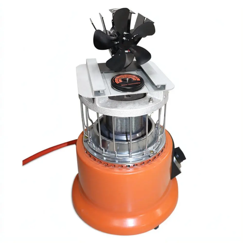Energy Saving 5 Blade Heat Powered Fireplace Fan Aluminum Alloy Stove Blower For Efficient Home Warming Ventilation