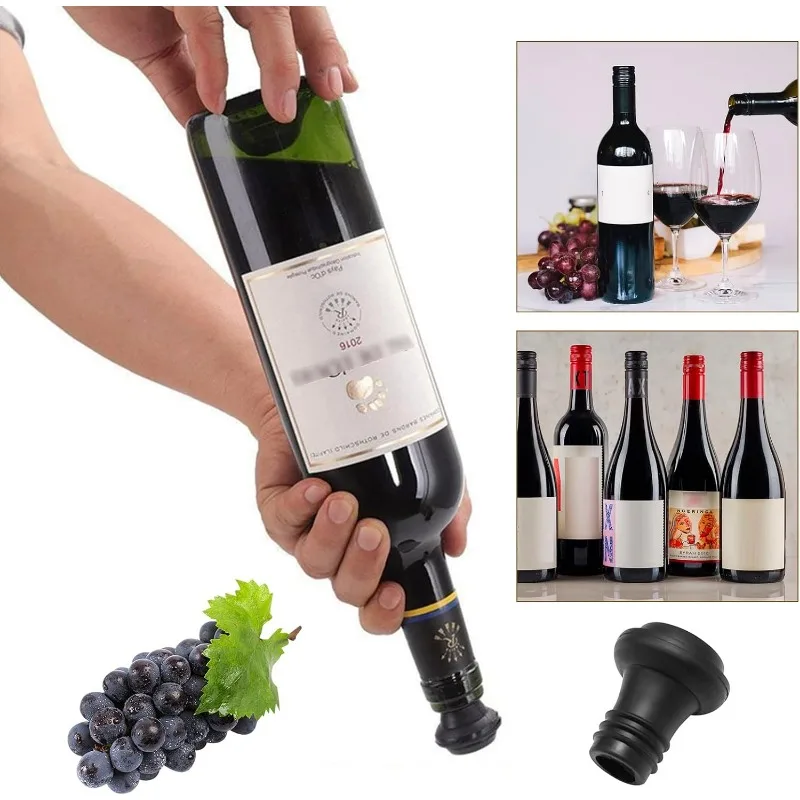 Wine Stoppers for Wine Saver Vacuum Pump Preserver Grade Rubber Wine Stopper Keep Your Wine Fresh Bottle Cap Sealer for Home