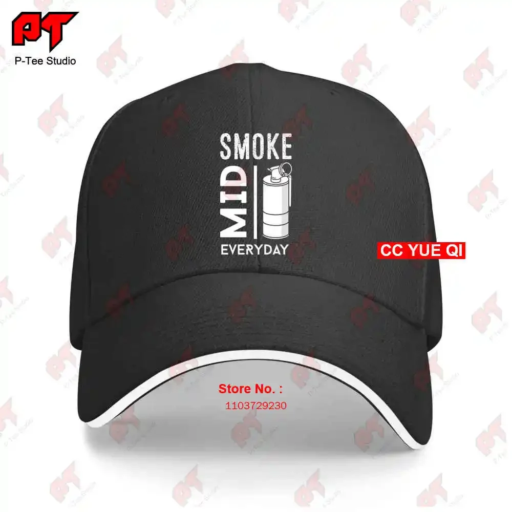 Cs Go Gaming Smoke Mid Everyday Counter Strike Czapki z daszkiem Truck Cap OG9O