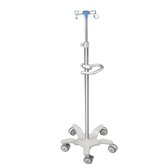 

EU-IV503 Hospital furniture stainless steel infusion drip IV stand with handrail