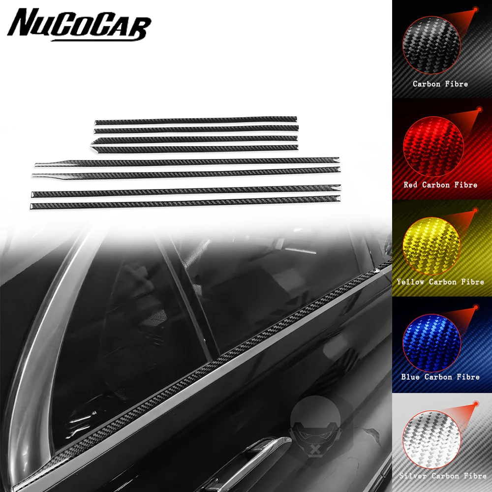 

For Benz Maybach S Class 2021-2024 Carbon Fiber Door Exterior Trim Panel strip Car Exterior Accessories Decorative Stickers