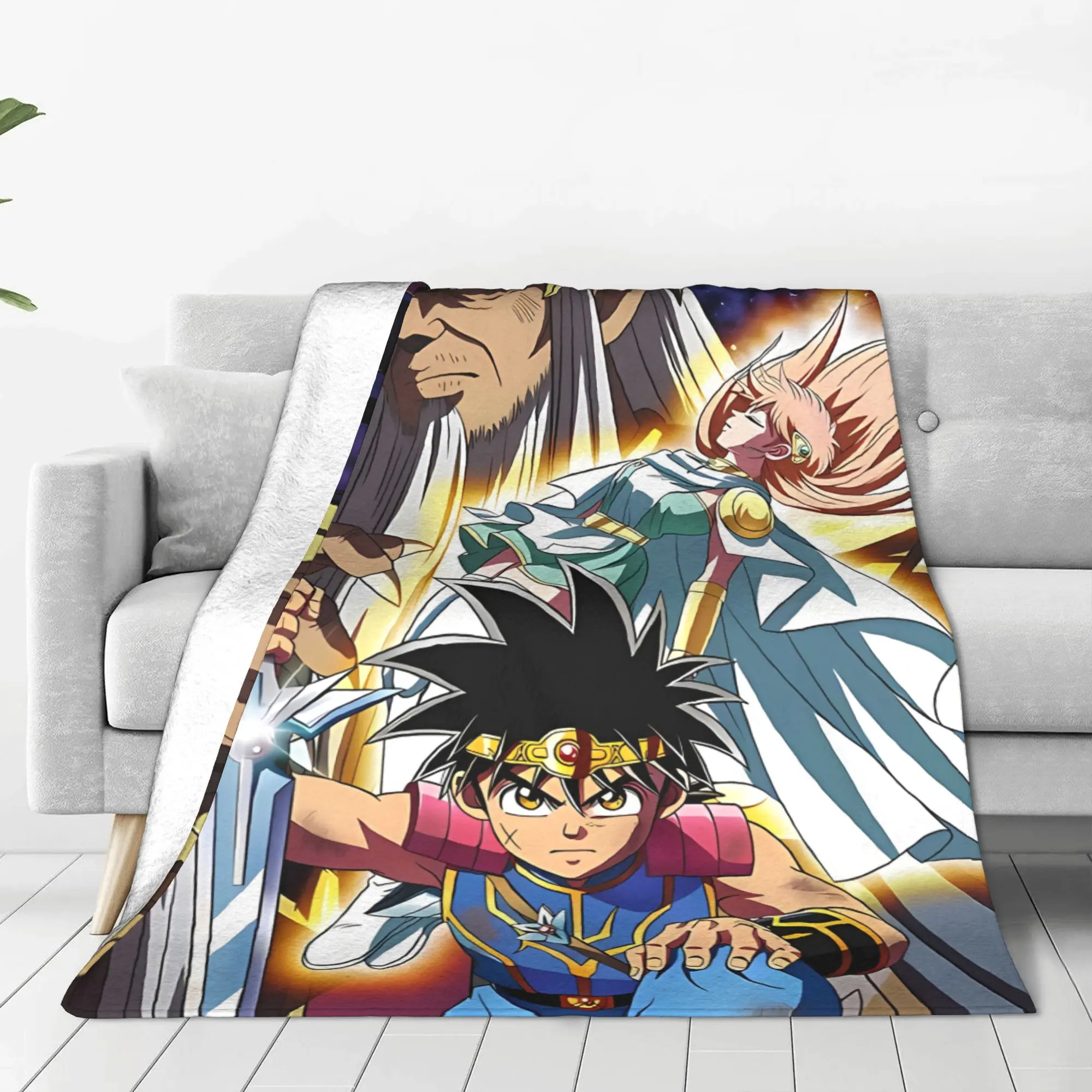 1PC Dai No Daibouken Hands On Knee Dragon Quest Home Room Decorations Winter Blankets For Adults Bedding Home Interior Sofa Knee