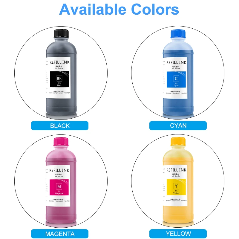 500ML Pigment Ink Refill Ink For HP 970 971 980 981 982 913 972 973 974 975 976 990 991 992 993 377dw 452dn 452dw 477dn 477dw