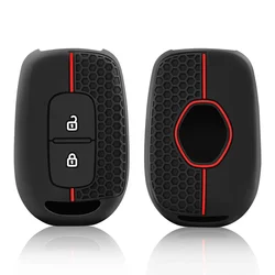For Dacia Duster Spring Logan Sandero Stepway Lodgy For Renault Scenic Master Dokker Duster Silicone Car Key Case Cover Keychain