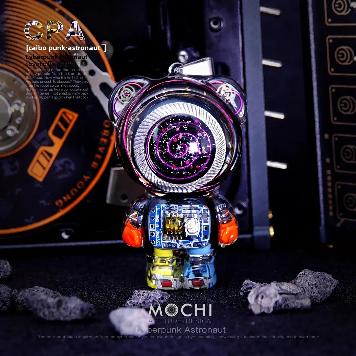 

Original Mochi Cyberpunk Astronaut 8cm Keychain Big Necklace Men's Pendant Accessories