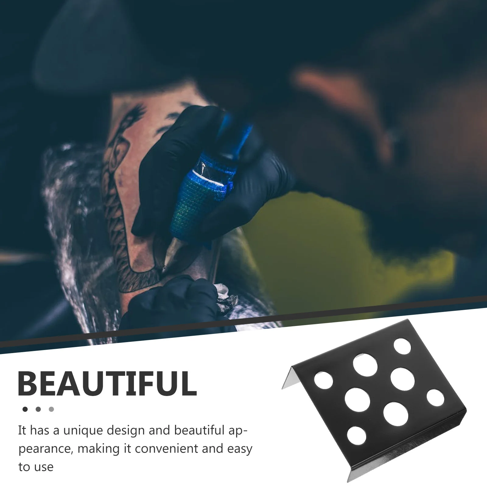 

Tattoos Ink Cup Holder Stand Durable Metal Pigment Bracket Portable Organizer Tattoo Supplies Accessory