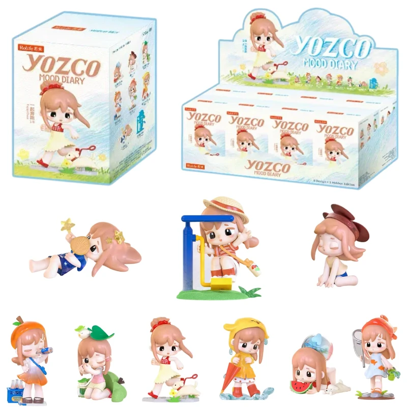

Новый дневник настроения Yozco, 100% серия, слепая коробка, милая Коллекционная модель, кукла, мультяшный декор комнаты, игрушки, загадочная коробка, подарки на день рождения