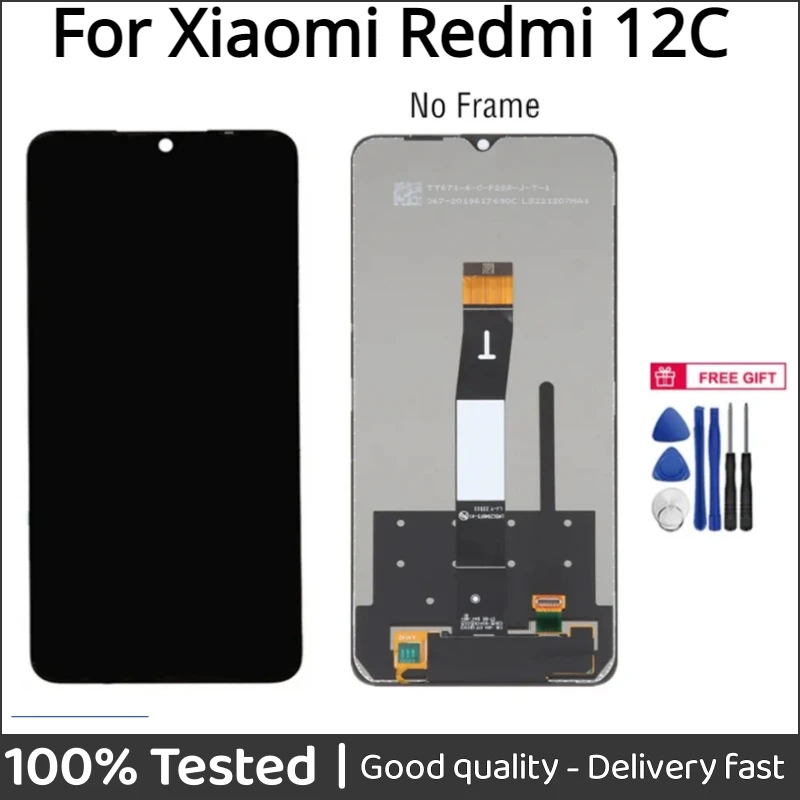 

6.71'' For Xiaomi Redmi 12C 22120RN86G LCD Display Touch Panel Screen Digitizer Assembly For Redmi 11A Display 12C LCD Screen