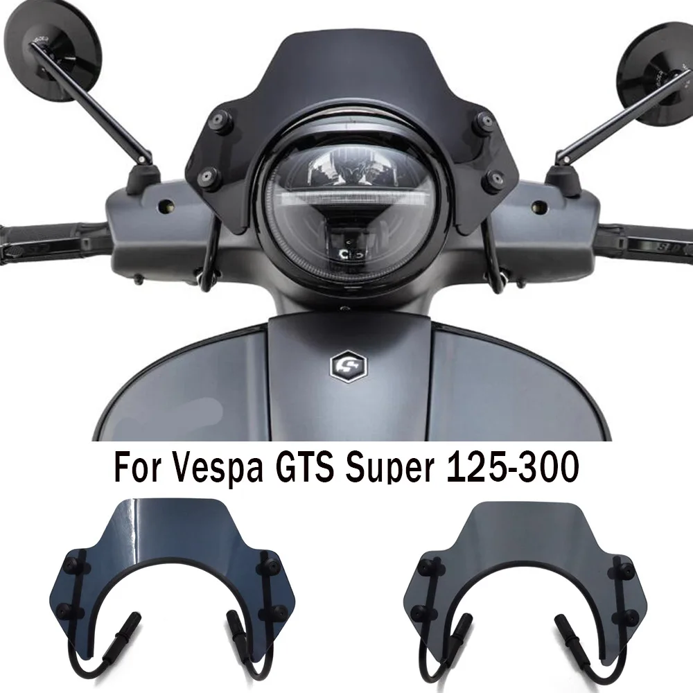 

Лобовое стекло мотоцикла для Vespa GTS 125 GTS 250 GTS 300 Super 125-300, аксессуары для Vespa GTS 300 GTS 250 GTS 125