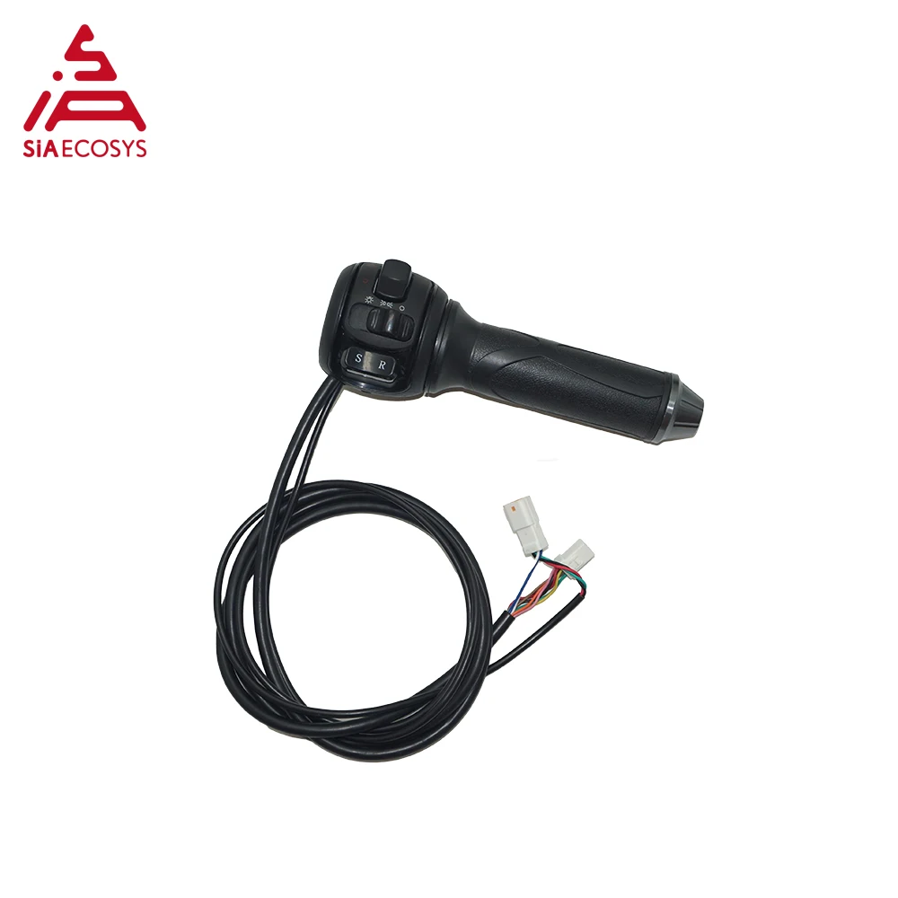 SiAECOSYS K126 Throttle Handlebar Control Lighting with Combination Switch Suitable for Electric Motorcycle