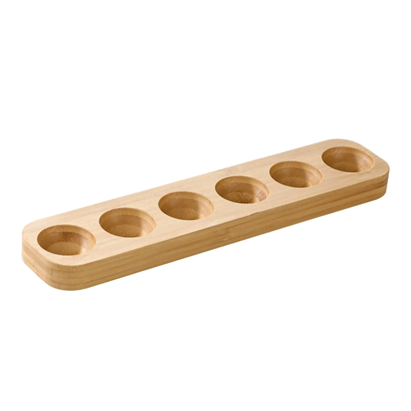 Wooden Egg Holder Rustic Unique Gift Storage Countertop Wood Egg Tray for Household Supermarket Tabletop Restaurants Cabinet