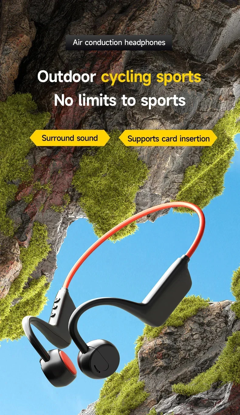 Bone Conduction Headphones IPX8 Bluetooth 5.4 Waterproof Wireless Sports Headset with Mic for Swimming Running Fitness Gym 2026