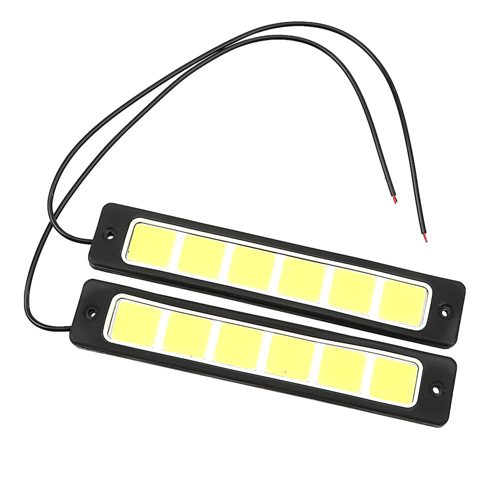 

Daytime Running light 2pcs Flexible Fog Lamp Square COB LED Car DRL Functions Lamp Bendable Super Bright Waterproof