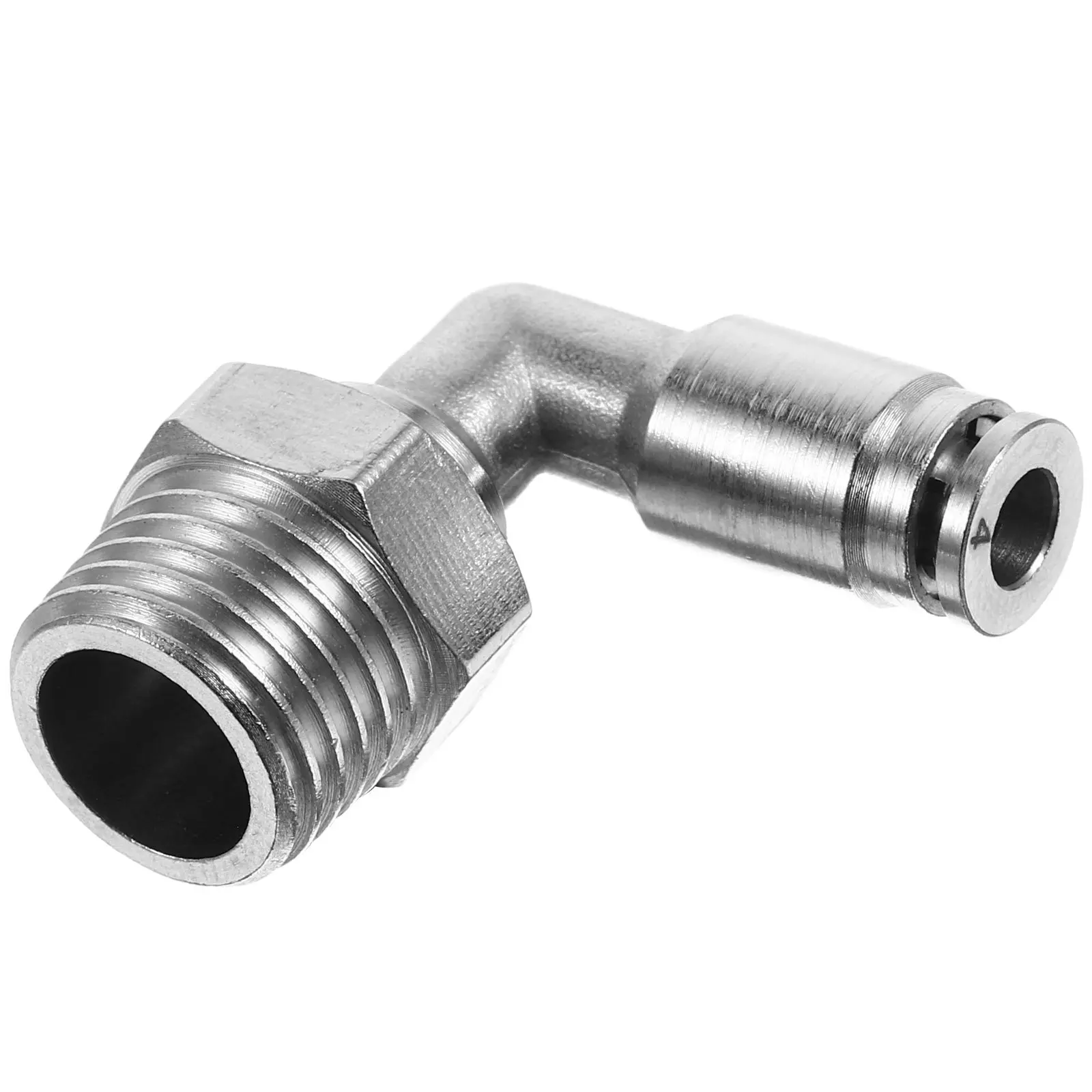 

Nickel-Plated Brass Push to Connect 90 Degree Elbow Air Fitting Npt Male Adapter for Pneumatic Systems Air Compressor Tubing