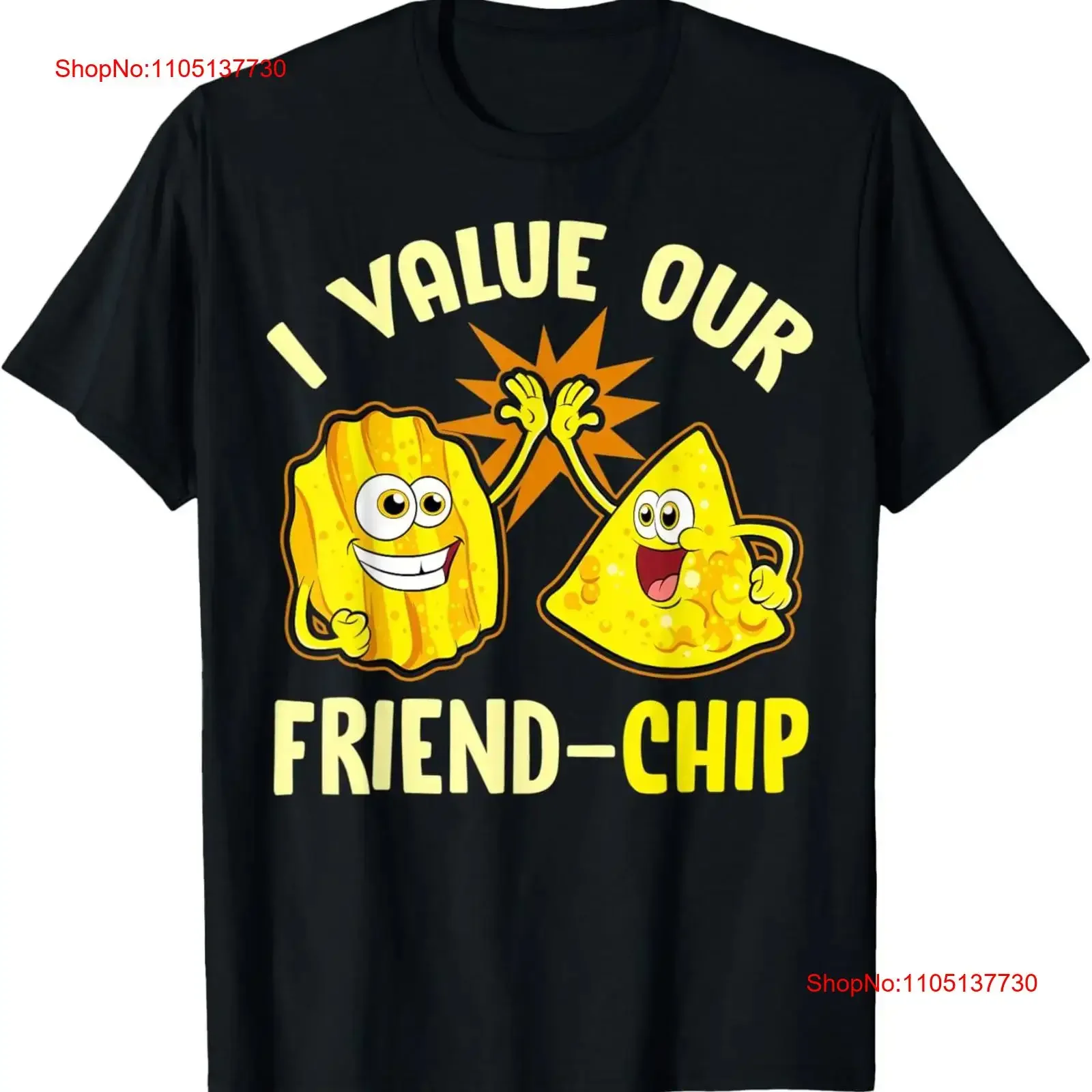 

Футболка I Value Our Friend Chip Funny Your Friendship Is A Blessing, винтажная стираная универсальная мягкая дизайнерская одежда с графикой