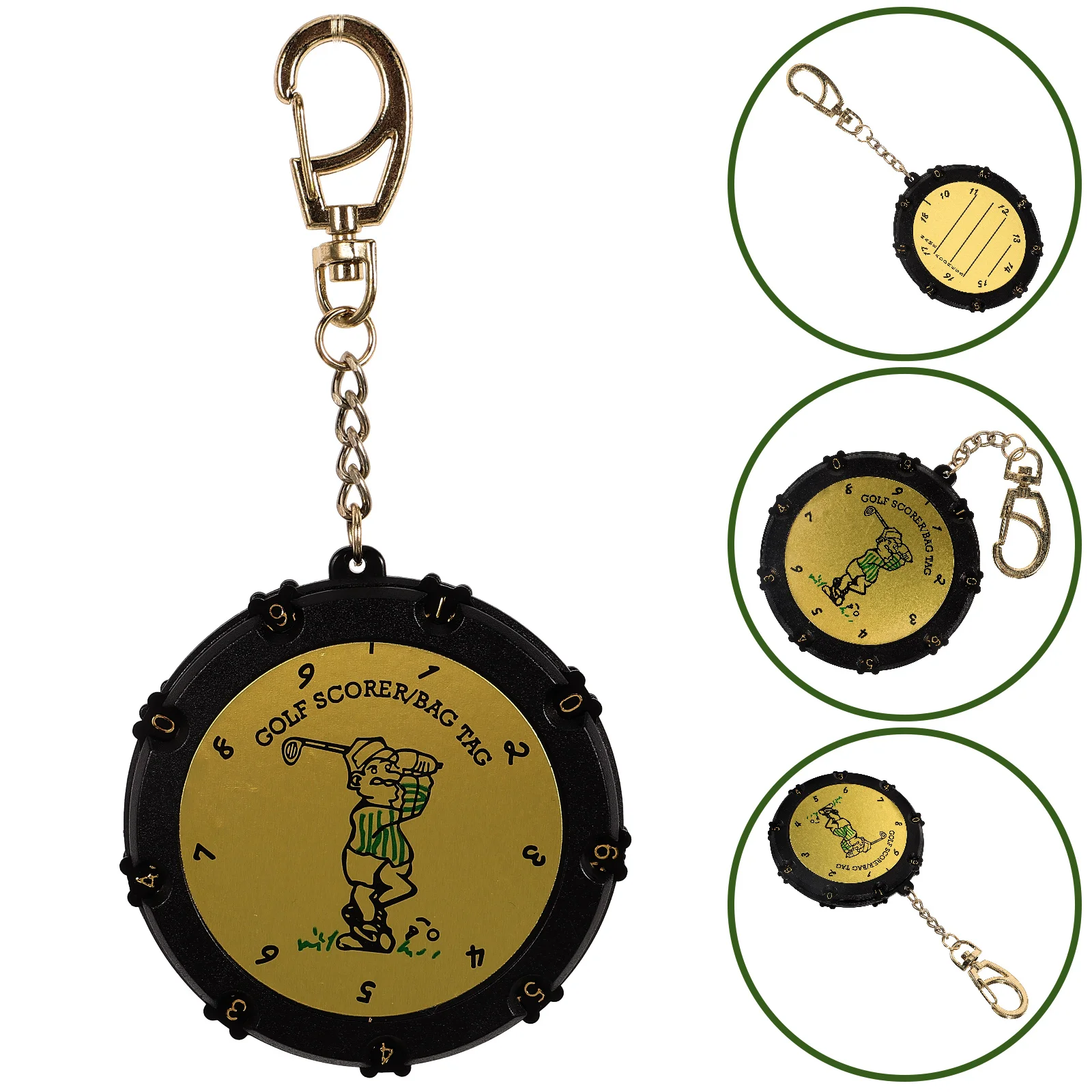 

Golf Scorer Putt Counter Handheld Counters Mini Portable Round Hanging Golfing Training Aid Game Tracking Abs Reusable