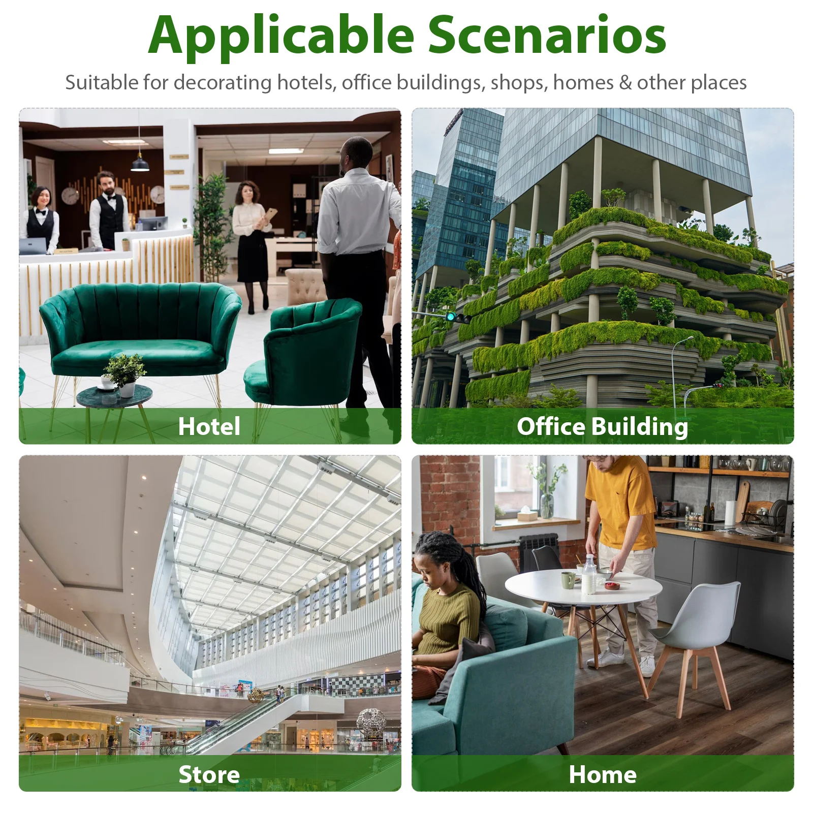 Mousse artificielle fausses plantes vertes pour la maison bureau mariage Decordiy pelouse plantes en plastique fausse mousse intérieure décor Patio