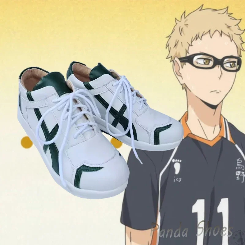 Haikyuu Tsukishima Kei Cosplay Shoes Anime Game Cos Sneaker Boots Comic Cosplay Costume Prop Shoes for Con Halloween Party