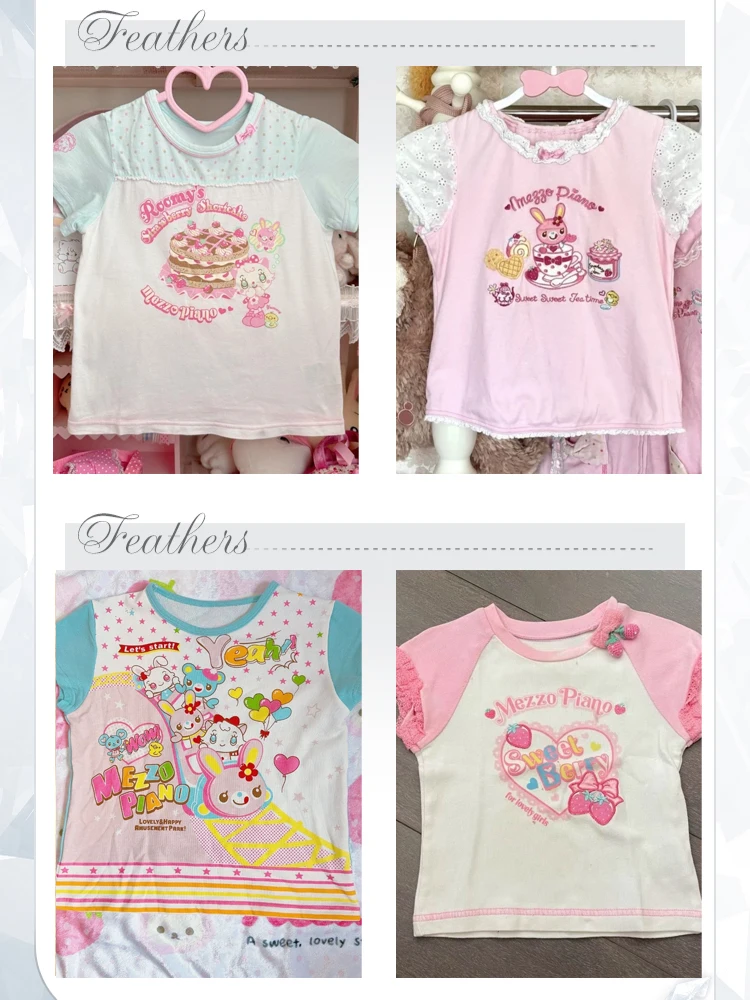 Japanese Cartoon Printing Tanks Women Summer Kawaii Cute Bow Tank Tops  Fairy Lace Patchwork Embroidery Camisoles Y2k Aesthetic