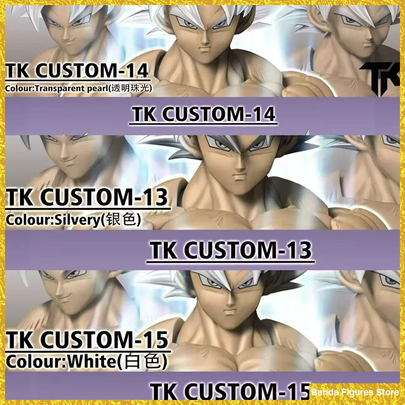 Original TKCUSTOM TK13 TK14 TK15 SHF Dragon Ball Ultra Instinct Son Goku 3.0 Heads Custom Headsculpt Set In Stock Anime Toys