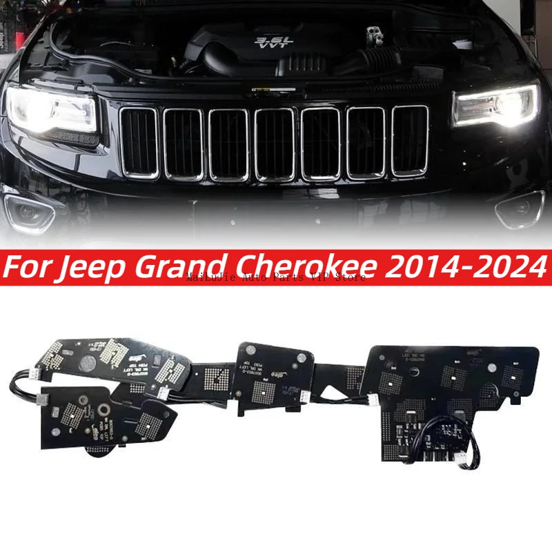 

For Jeep Grand Cherokee 2014-2024 White Light DRL Module Car DRL Headlight Light Guide Strip Circuit Board Light Source Board