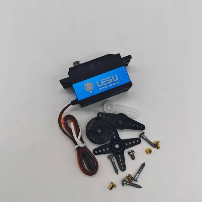 

LESU 1/14 40.5*20*28.3MM 14Kg Metal Gear Servo for RC Tractor Truck Tamiyaya Hydraulic Dumper Excavator Model Car Parts Th12163