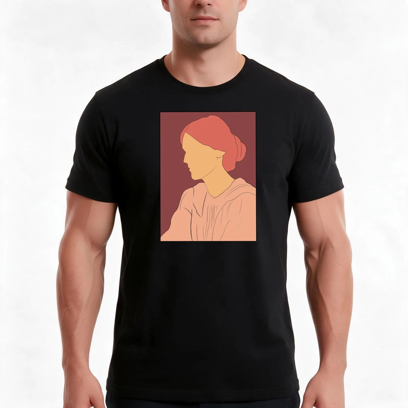 Virginia Woolf - Color T-Shirt, Summer Casual Cotton Tee, Oversized Streetwear Tops, Vintage Graphic Print, Unisex Men Women
