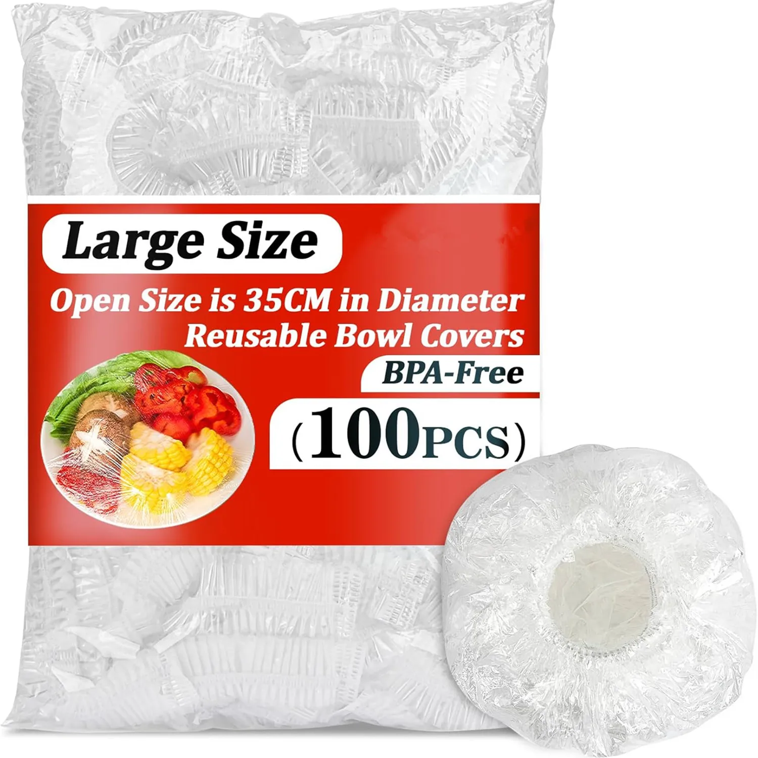 100 Bowl Covers Bread Proofing Wrap for Food Stretch Elastic Food for Reusable Shower Caps Sourdough Bread Starter Basket Baking