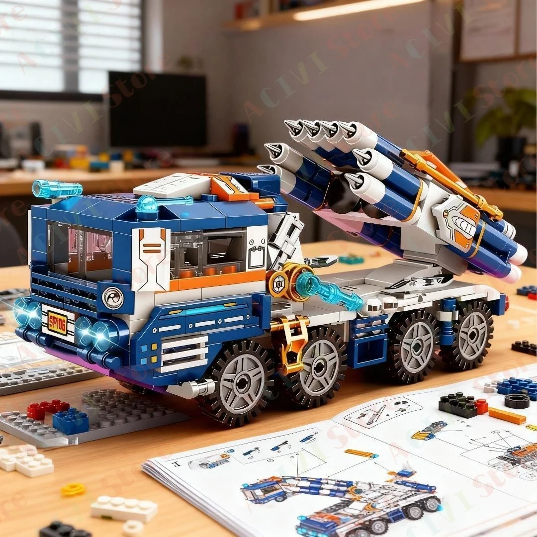 2026 Nieuwe Vliegdekschip DF Missile Launcher Legerboot Vliegtuigmodel Oorlogsschepen Militaire Tank Bouwstenen voor Jongens Speelgoed