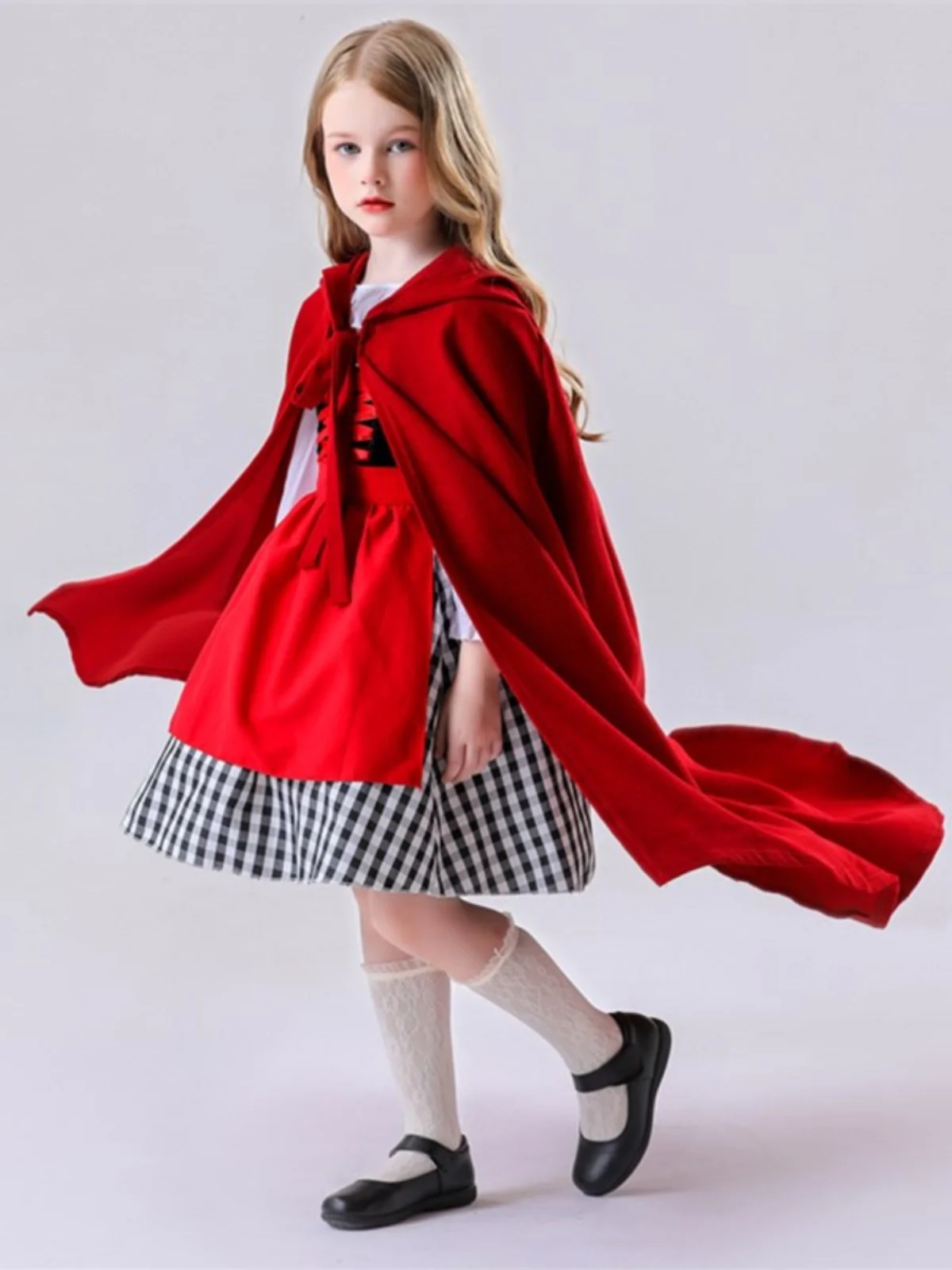 loween Fairy T Cosplay Cappuccetto Rosso Gonna Abito Cameriera orm Par Performance Bambini Evento di raccolta parentale