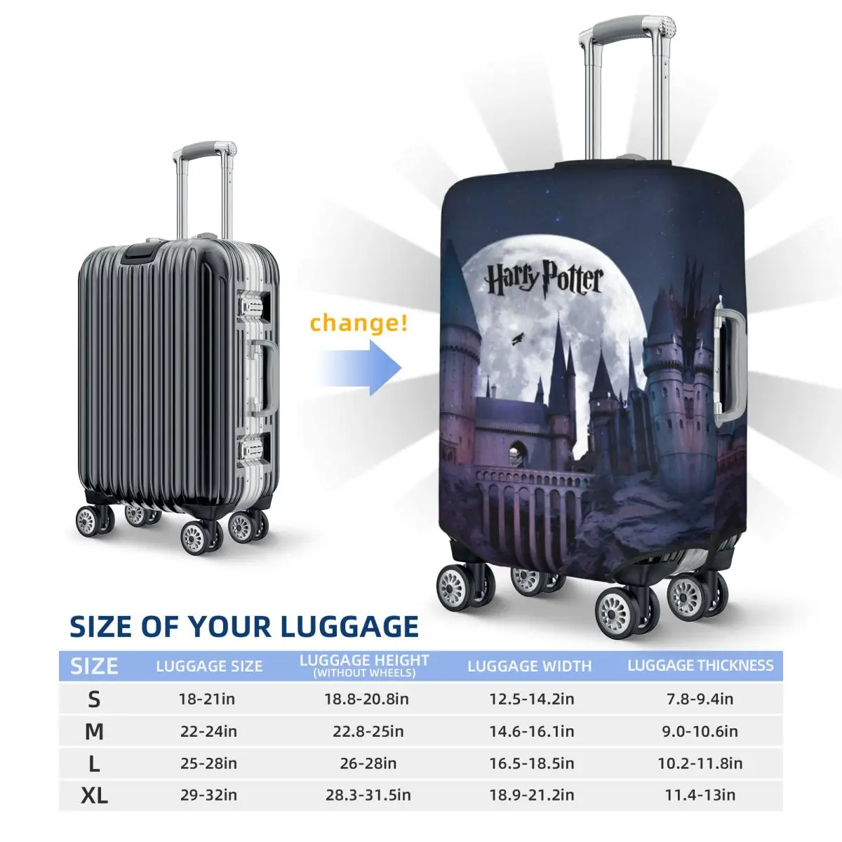 Suitcase Cover Vacation Fun Luggage Supplies Travel Protection