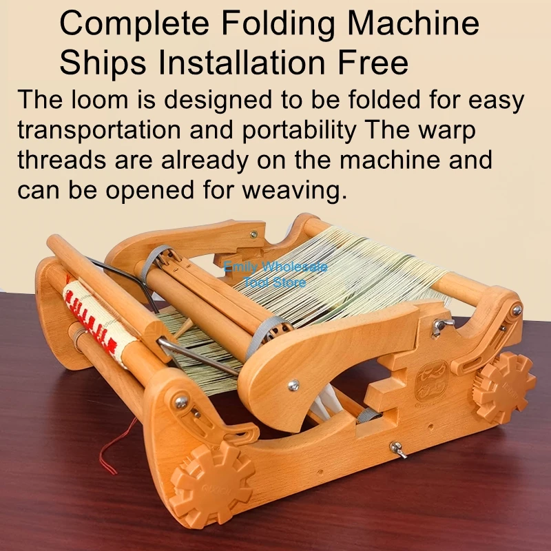 

ZZ302 Weaving Machine Handmade Professional Mini Home Desktop Textile Machine Adult Weaving Machine