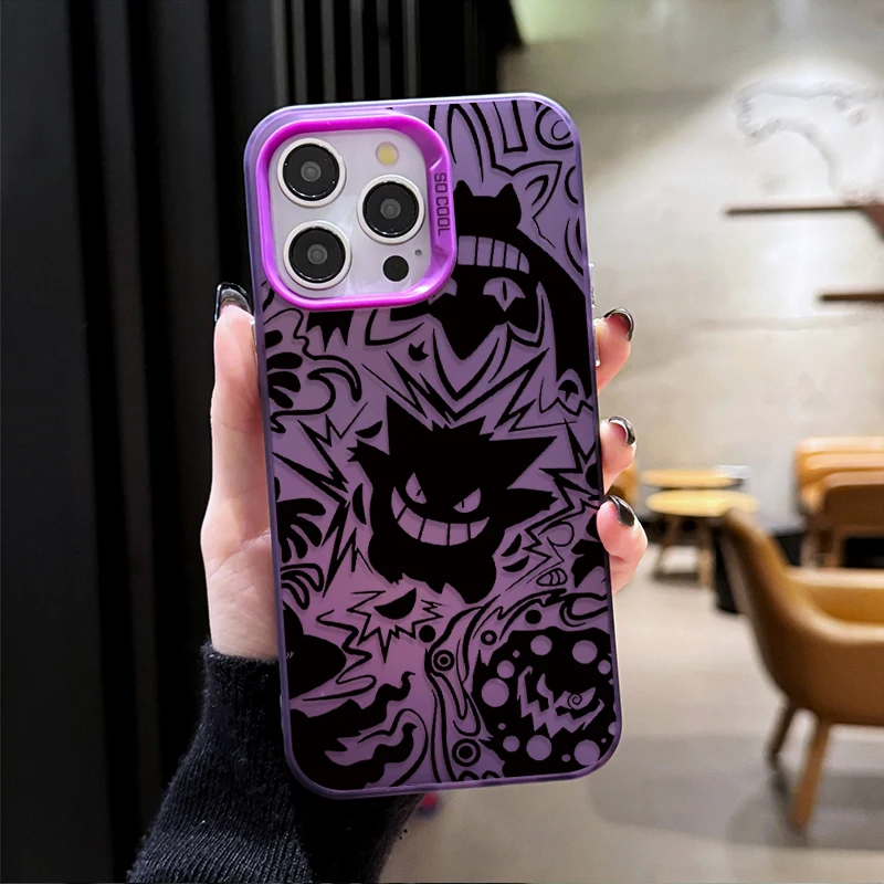 أنيمي P-Pokemon Gengar PC حافظة هاتف صلبة آيفون 17 الهواء 16 15 11 12 14 13 برو ماكس XS X XR زائد 8 7 SE 2020 غطاء مقاوم للصدمات #6