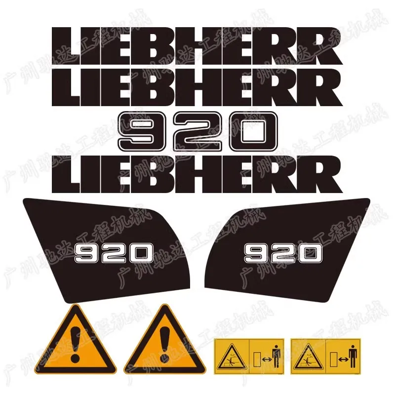 

Liebherr R920 922 924 Whole-Car Sticker Car Label Boom Label Rear Counterweight Label Side Door Label Warning Label Excavator