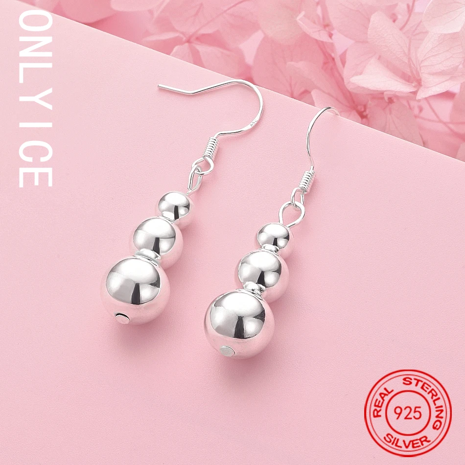 

925 Sterling Silver Ball Earrings Drop Earrings For Women Creativity Gifts Street All-match Party And Daily Wear