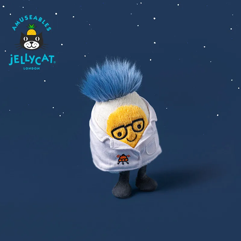 

Оригинальная плюшевая игрушка Jellycat Amuseables Boiled Egg Scientist Outfit 2026 SS из Великобритании, новинка, супермягкая, прекрасный подарок для детей