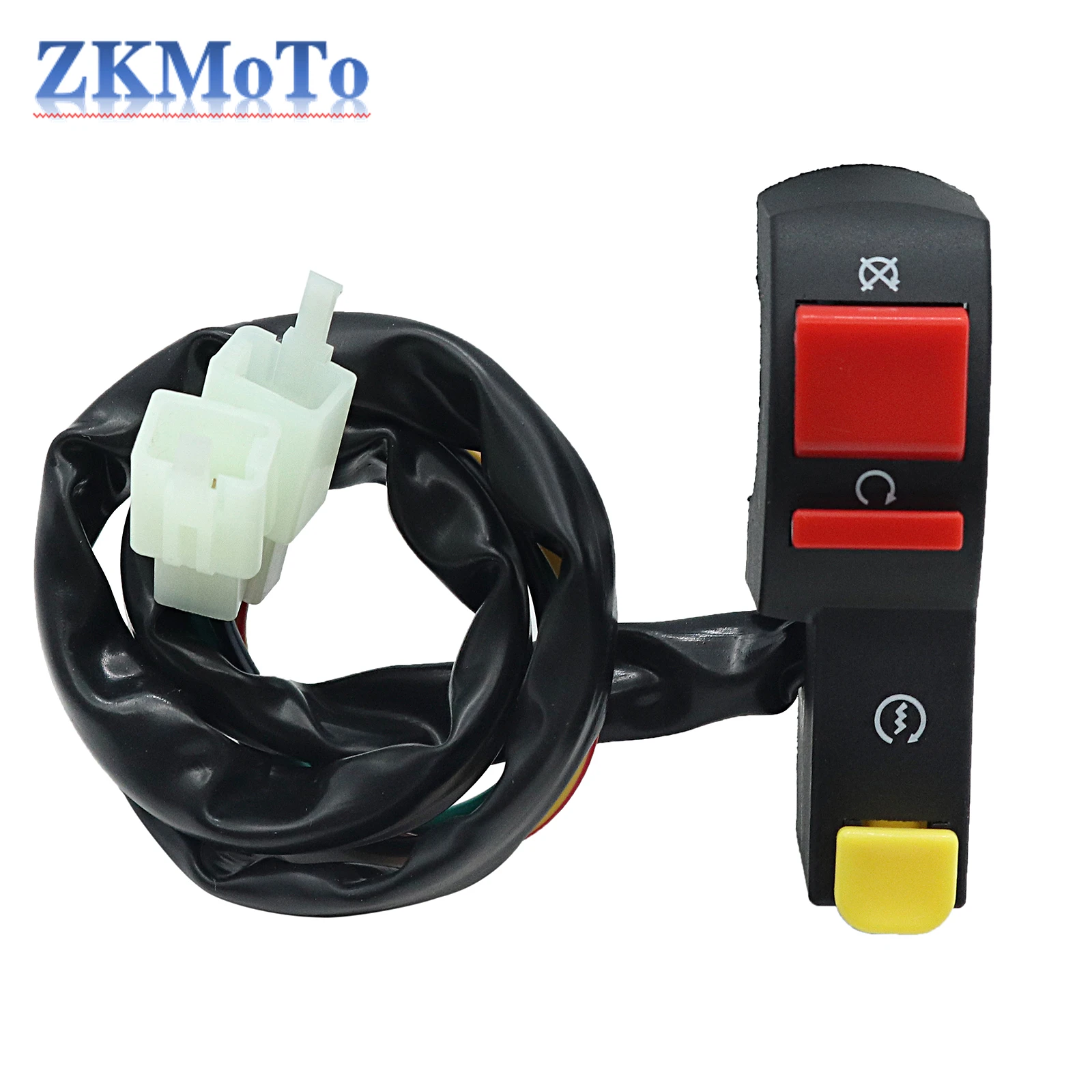 1 Pcs Moto Electric Start Stop on Off Button Kill Handlebar Switch for Motorcycle Dirt Atv Quad Bike Fit 7/8\