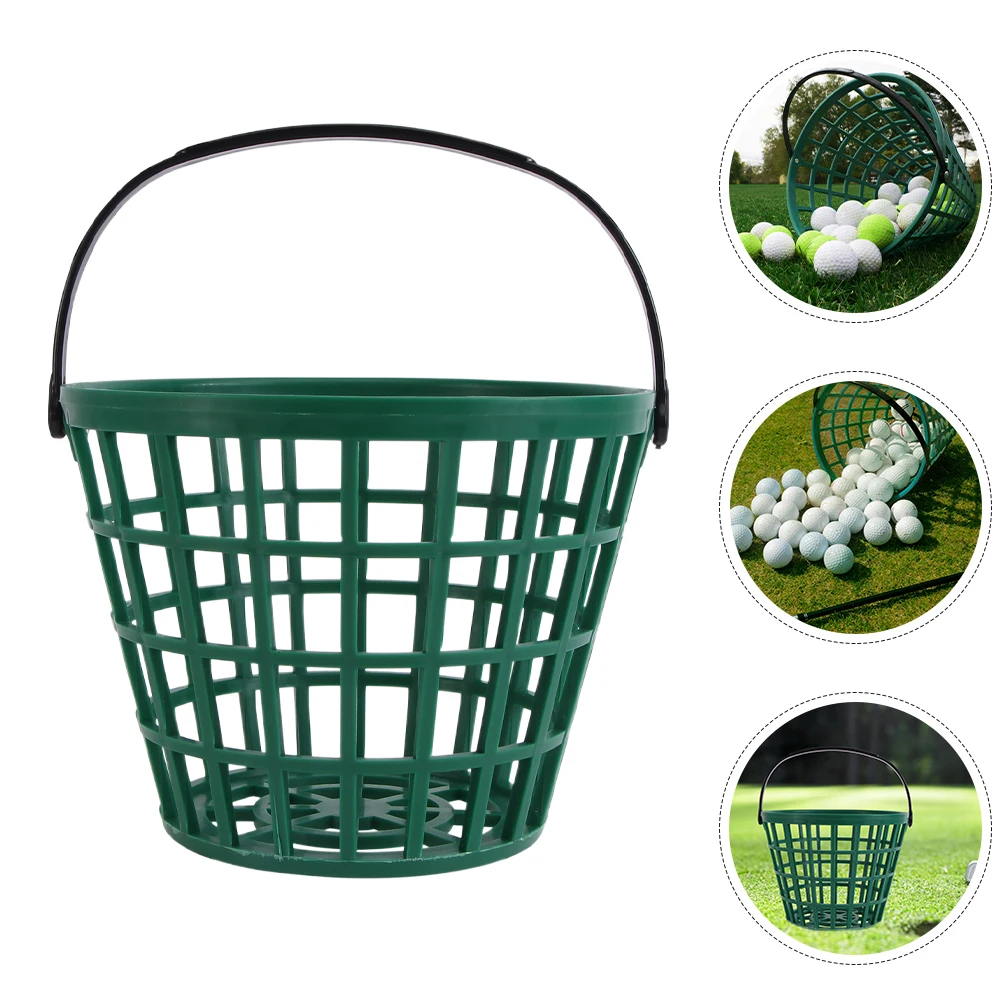 

2pcs Portable Golf Storage Basket Capacity Plastic Container For Yard Outdoor Lightweight Golfing Accessories Golf Ball