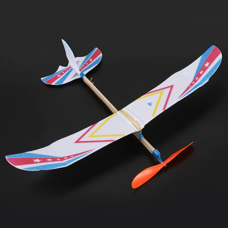 HOT SALE Elastic Rubber Band Powered DIY Foam Plane Model Kit Aircraft Educational Toy