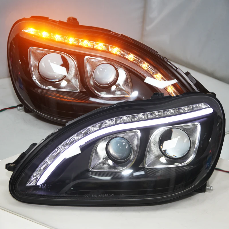 

2 Pieces LED Head Lamp For Mercedes-Benz W220 S280 S320 S500 S600 1998 To 2005 Year