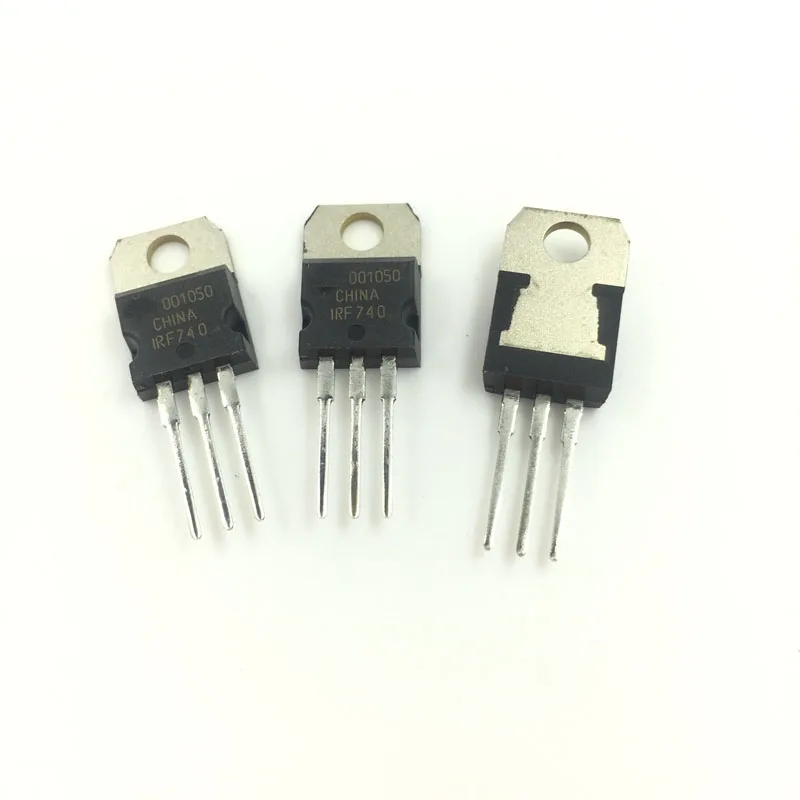 10PCS/lot IRF740 FET N-channel TO-220 In-line Triode Bright Pin Tin