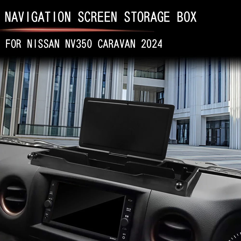 

Для Nissan NV350 CARAVAN 2024 2025 ABS аксессуары для интерьера навигационная защитная крышка коробка для хранения экрана держатель для телефона Pad