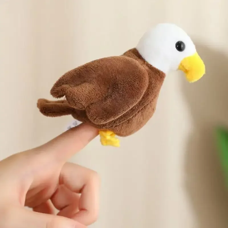 Couverture de doigt d'animal marin de 9cm, jouet en peluche rempli, poupée faite à la main, dessin animé, mignon, cadeau d'anniversaire pour enfants, poupée amusante