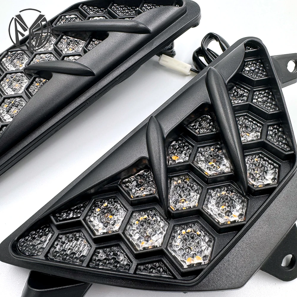 Fit For KAWASAKI NINJA250 NINJA300 NINJA400 ZX-25R ZX25R NINJA 400 300 Motorcycle Front LED Turn Signal Indicator Flasher Light
