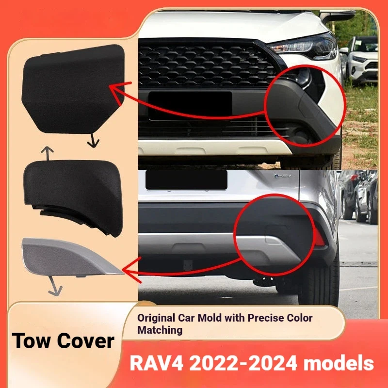 Suitable for 22-24 Toyota Corolla Sharp Release Front Bumper Trailer Cover Rear Bar Trailer Hook Cover Traction Cover