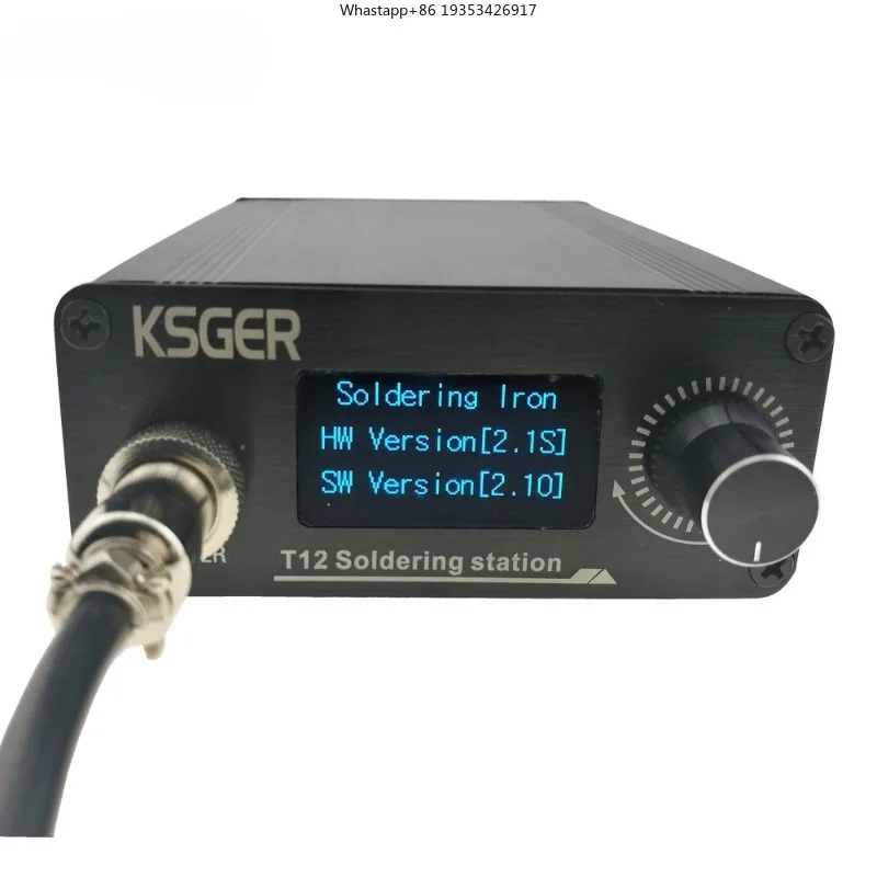 KSGER T12 Lötstation STM32 OLED Digitalanzeige Einstellbare Temperatur Elektrischer Lötkolben Heizelemente DIY-Kit