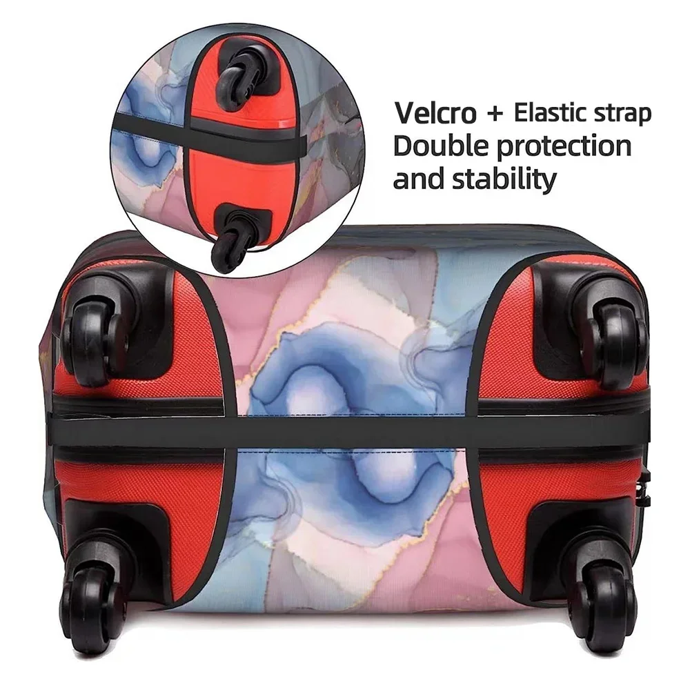 Cubierta de equipaje gruesa y elástica, Protector de maleta con estampado de serie Cute Bear, cubiertas de equipaje adecuadas para Carro de 18-32